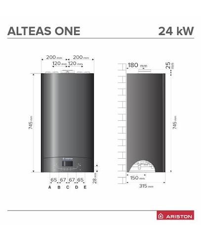 Ariston Alteas One Plus 24kw A (A+ avec thermoregulation) - immagine 2