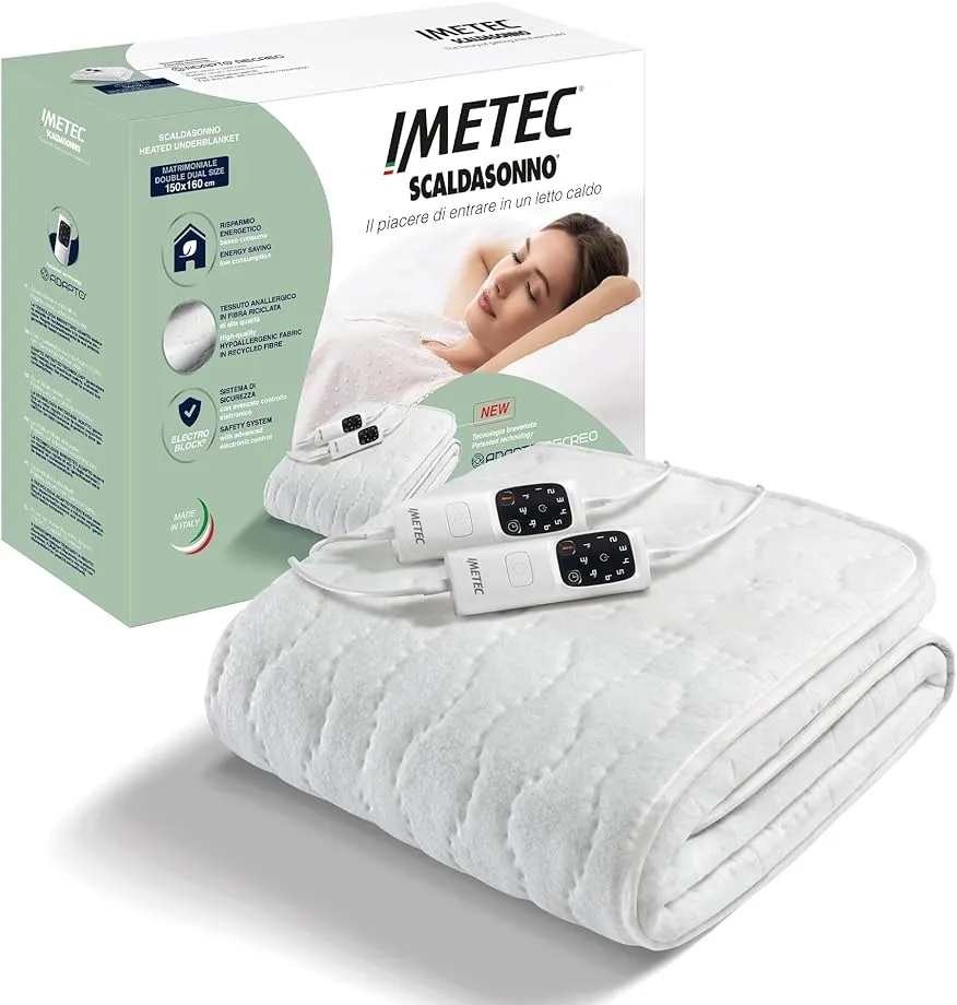 Scaldaletto elettrico Imetec Adapto Cotone Matrimoniale - immagine 7