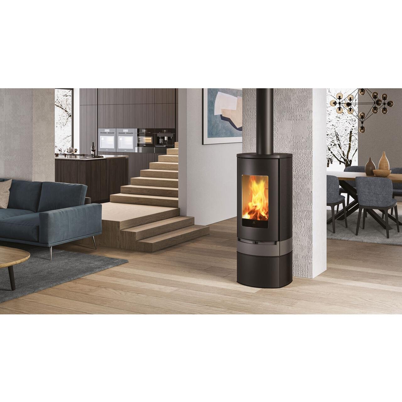 Edilkamin 10 kW : Stufa a legna/pellet