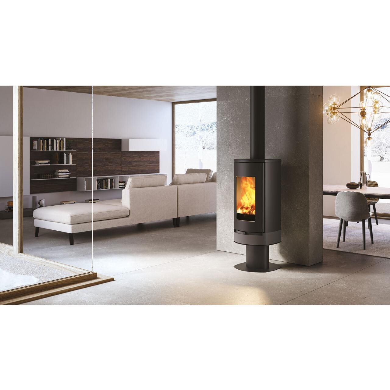 Edilkamin 10 kW : Stufa a legna/pellet - immagine 4