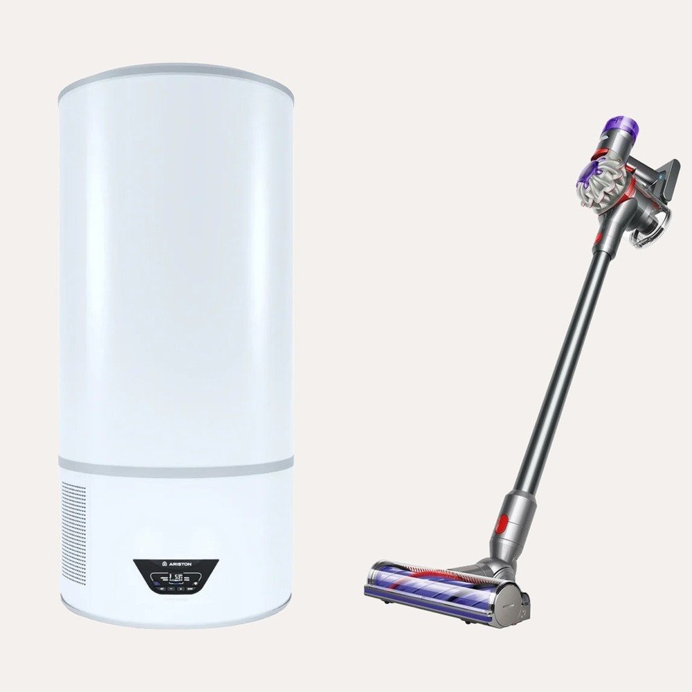 Kit Ariston Lydos Hybrid WiFi 80 scaldabagno + Dyson V8 Advanced aspirapolvere senza filo